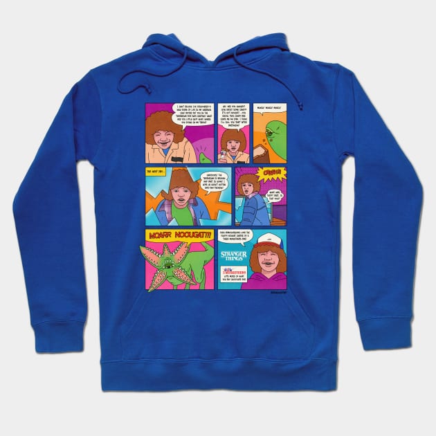 Stranger Things Retro Comic Book Hoodie by BryanWestArt